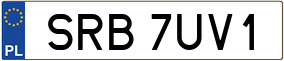 Trailer License Plate